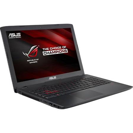 Laptop ASUS Gaming 15.6" ROG GL552VW, FHD, Intel Core i7-6700HQ, 8GB, 1TB 7200 RPM, GeForce GTX 960M 4GB, FreeDos, Black-Grey, versiunea metalica