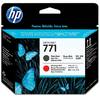 HP CE017A Ink 771 Printhead Matte Black and Chromatic Red, Works with: HP DesignJet Z6200 CE017A