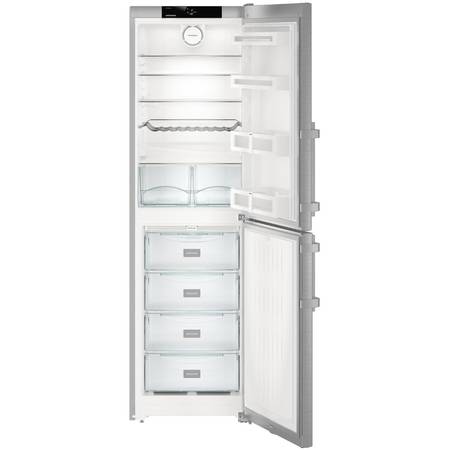 Combina frigorifica Cnef 3915, 340 L, Clasa E, NoFrost, Argintiu