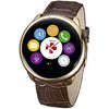 Smartwatch MyKronoz ZeRound Premium Curea Piele + Curea Silicon Maro