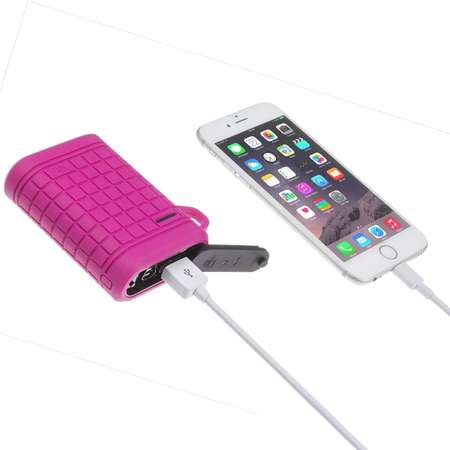 Incarcator portabil universal Kit Outdoor Power Bank 9000mAh, PWRRUGPI Pink