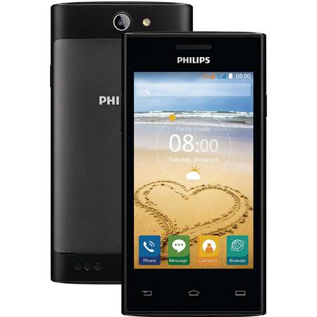Telefon mobil Philips S309, Dual Sim, Black