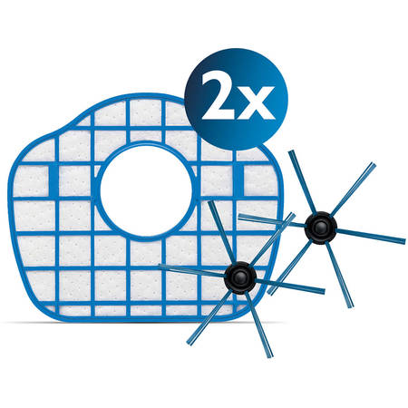 Kit de schimb Smart Pro Compact FC8013/01, 2 filtre de schimb, 1 perie