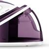 Philips Statie de calcat FastCare GC7705/30, 2400 W, talpa SteamGlide ceramic, 2.2 l, 120 g/min, alb/violet