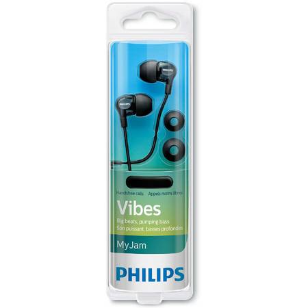 Casti audio In-Ear cu microfon Philips SHE3705BK/00