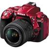 Aparat foto DSLR Nikon D5300, 24.2 MP Red + Obiectiv AF-P 18-55mm VR