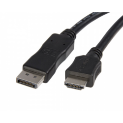 Cablu video Gembird DisplayPort Male - HDMI Male, 1m, negru
