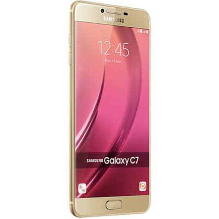 Telefon Mobil Samsung Galaxy C7 Dual Sim 64GB LTE 4G Auriu