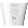 Philips Epilator Satinelle Advanced Wet & Dry BRE620/00, discuri ceramice cu micro-striatii, 17 discuri, acumulator, capac pentru masaj si radere, Opti-light, 2 viteze, alb