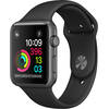 Apple Watch 1 42MM Aluminiu Negru Si Curea Sport Silicon Negru