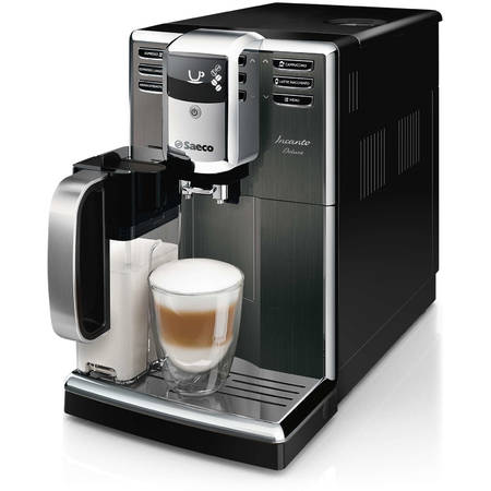 Espressor automat Saeco Executive HD8922/09, 1850 W, carafa integrata, 7 varietati cafea, rasnite ceramice, AquaClean, 15 bar, curatare automata, 1.8 l, inox