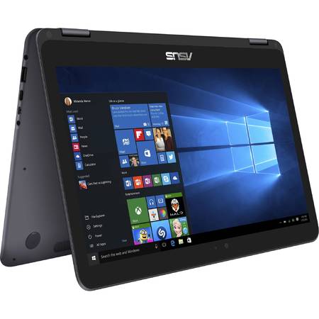 Laptop 2-in-1 ASUS 13.3'' ZenBook Flip UX360CA, FHD Touch, Intel Core m3-6Y30, 4GB, 128GB SSD, GMA HD 515, Win 10 Home, Gray