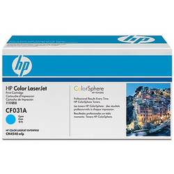 HP CF031A Toner Cartridge Cyan, Works with: HP LaserJet Colour CF031A