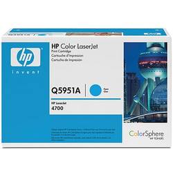 HP Q5951A Toner Cyan Color LaserJet Print Cartridge for CLJ4700 11000pages Q5951A