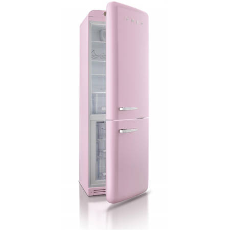 Combina frigorifica retro Smeg FAB32RRON1, congelator No Frost, clasa A++, roz