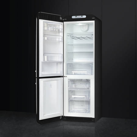 SMEG combina frigorifica RETRO 50 229 l / 75 l negru