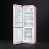 SMEG combina frigorifica RETRO 50 229 l / 75 l roz