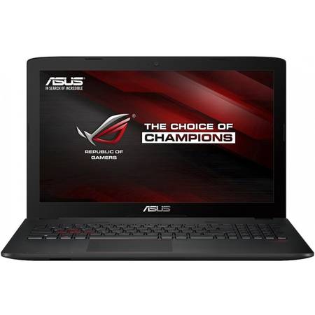 Laptop ASUS Gaming 15.6'' ROG GL552VX, FHD, Intel Core i7-6700HQ, 16GB, 1TB 7200 RPM, GeForce GTX 950M 4GB, FreeDos, Grey, versiunea metalica
