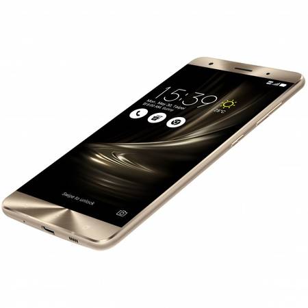 Telefon mobil Dual SIM ASUS ZenFone 3 Deluxe ZS570KL, Quad Core 2.15GHz, 64GB + 6GB RAM, LTE, Rose Gold