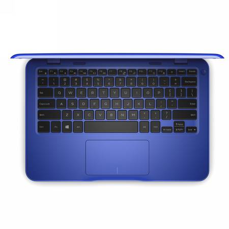 Laptop DELL 11.6'' Inspiron 3162 (seria 3000), Intel Celeron Dual Core N3060, 4GB, 32GB eMMC, GMA HD 400, Win 10 Home, Blue