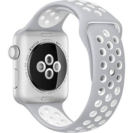 Apple Watch 2 Nike Plus Aluminiu Si Curea Silicon Argintiu 42MM