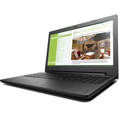 Laptop Lenovo 15.6'' IdeaPad 100 BD, Intel Core i3-5005U, 4GB, 128GB SSD, GeForce 920MX 2GB, FreeDos, Black
