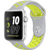 Apple Watch 2 Nike Plus Aluminiu Argintiu 38MM Si Curea Silicon Argintiu Galben