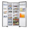 Heinner Side by side HSBS-520NFX+, 516 l, Clasa A+, Full No Frost, Display, H 178.6 cm, Inox