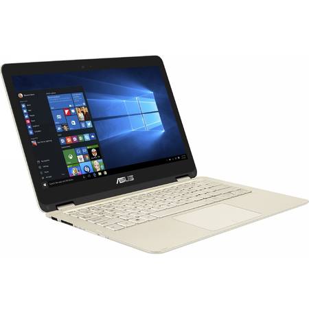 Laptop 2-in-1 ASUS 13.3'' ZenBook Flip UX360CA, FHD Touch,  Intel Core i7-7Y75 , 8GB, 256GB SSD, GMA HD 615, Win 10 Home, Gold