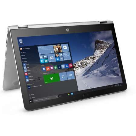 Laptop 2-in-1 HP 15.6" ENVY x360 15-aq002nn, FHD IPS Touch, Intel Core i5-6200U, 8GB DDR4, 1TB 7200 RPM + 128GB SSD, GMA HD 520, Win 10 Home, Silver