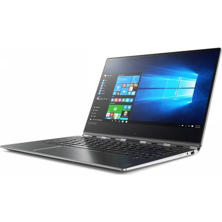 Laptop 2-in-1 Lenovo 13.9" Yoga 910, FHD IPS Touch, Intel Core i5-7200U, 8GB DDR4, 512GB SSD, GMA HD 620, Win 10 Home, Silver