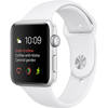 Apple Watch 2 Sport Aluminiu Argintiu 38MM Si Curea Silicon Alb