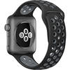 Apple Watch 2 Nike Plus Aluminiu Negru 38MM Si Curea Silicon Negru Gri