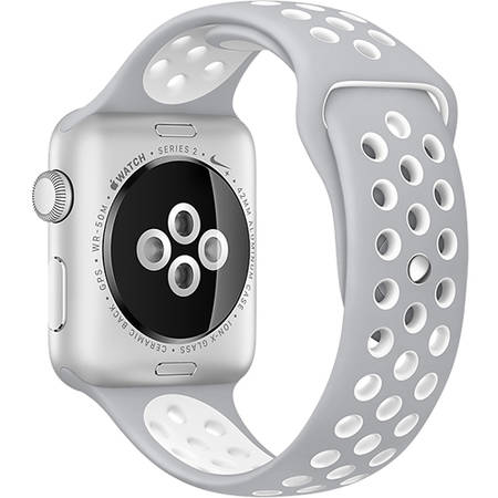 Apple Watch 2 Nike Plus Aluminiu Si Curea Silicon Argintiu 38MM