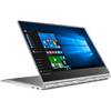 Laptop 2-in-1 Lenovo 13.9" Yoga 910, FHD IPS Touch, Intel Core i7-7500U, 8GB DDR4, 512GB SSD, GMA HD 620, Win 10 Home, Silver