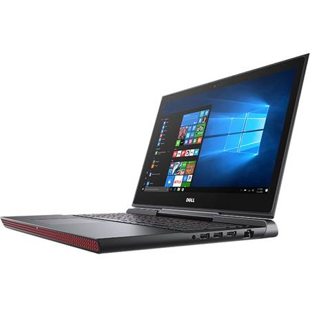 Laptop DELL Gaming 15.6'' Inspiron 7566 (seria 7000), FHD, Intel Core i5-6300HQ , 8GB DDR4, 256GB SSD, GeForce GTX 960M 4GB, Win 10 Home, Backlit, Black
