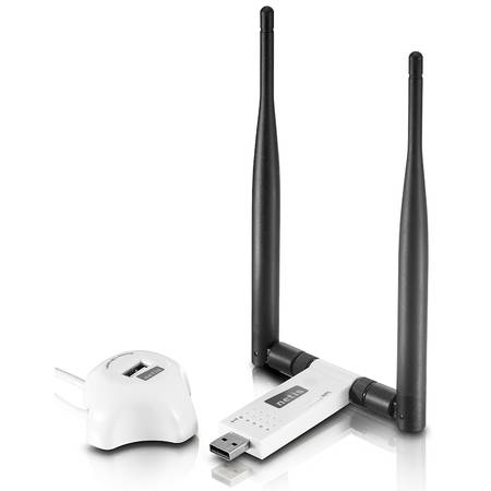 Adaptor Wi-Fi Mini USB, 300 Mbps + 2x detachable antenna 5dBi