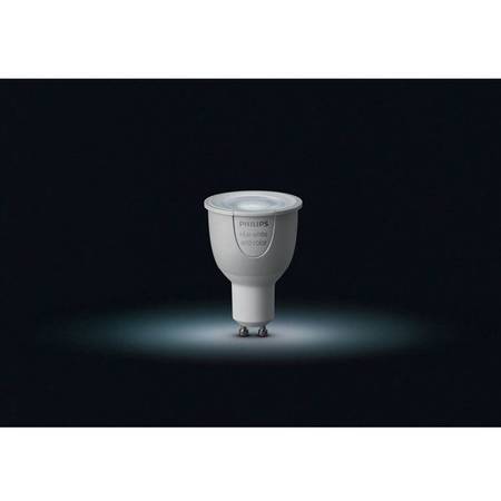 Set 3 becuri inteligente LED Philips Hue, WiFi, GU10, 6.5W, 250lm, lumina RGB