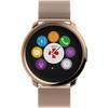 Smartwatch MyKronoz ZeRound Premium Curea Metal Auriu + Curea Silicon Negru Auriu