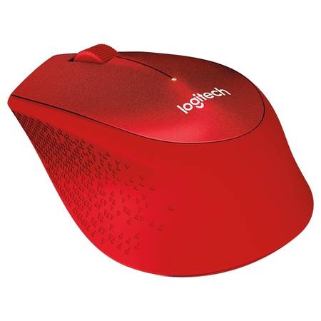 Mouse Wireless M330 SILENT PLUS, red