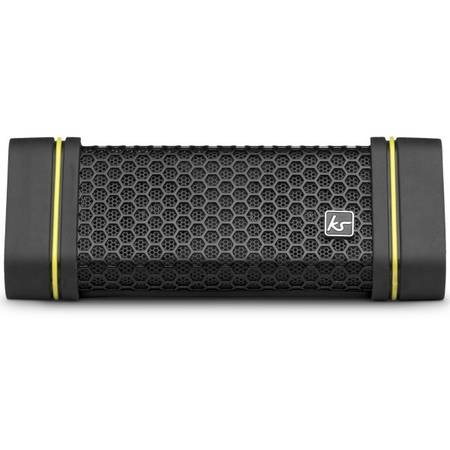 Boxa portabila cu bluetooth KitSound „Gravity”, Splashproof, IPX4, Black Yellow
