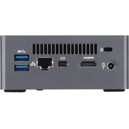 Mini Sistem PC GIGABYTE BRIX, i3 6100U 2.3GHz, 2x DDR3 16GB max, M.2 2280 SSD, HDD 2.5 inch, Wi-Fi, Bluetooth, HDMI, Mini DisplayPort, USB 3.0