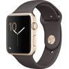 Apple Watch 1 42MM Aluminiu Auriu Si Curea Sport Maro