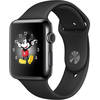 Apple Watch 2 Sport Aluminiu Negru 42MM Si Curea Silicon Negru