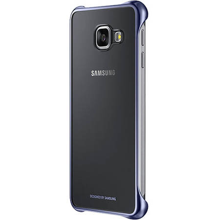 Husa Capac Spate Clear Negru Samsung Galaxy A3 2016