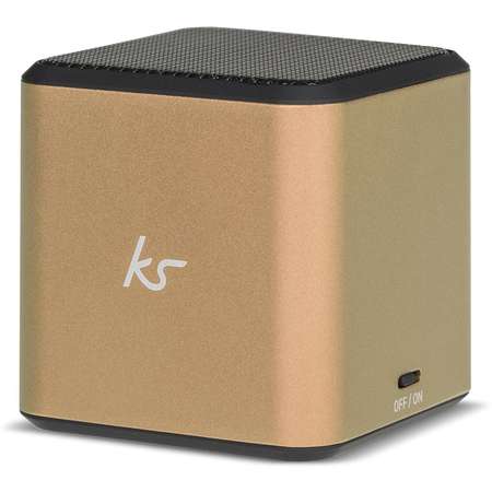 Boxa portabila KitSound Cube Gold, 3.5 mm Jack, universala, KSCUBEGD