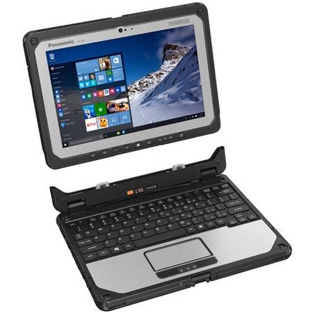 Laptop Toughbook Convertible 10.1" FHD Touchscreen, Intel Core m5-6Y57vPro 1.1GHz, 8GB, 256GB SSD, WLAN, BT, Win 10Pro