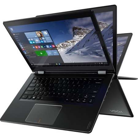 Laptop 2-in-1 Lenovo 14'' Yoga 510, FHD IPS Touch,  Intel Core i7-7500U, 8GB DDR4, 256GB SSD, GMA HD 620, Win 10 Home, Black