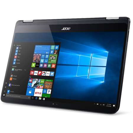 Laptop 2-in-1 Acer 14'' Spin 7 SP714-51, FHD IPS Touch, Intel Core i7-7Y75, 8GB, 256GB SSD, GMA HD 615, Win 10 Pro