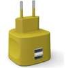 Incarcator retea Kit Fresh 3.4A, Dual USB 2.0, Ultra Fast Charge – Yellow